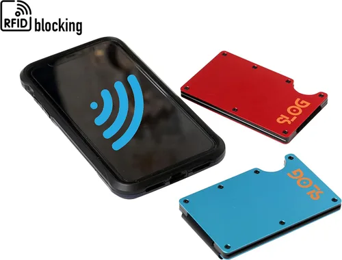 Miniatura 5 de Cartera para hombre, con bloqueo RFID, delgada y minimalista, bolsillo frontal con clip para dinero, cartera resistente para hombres, Gris