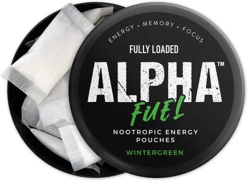 Miniatura 2 de Bolsas Nootrópicas Alpha Fuel Completamente Cargadas (Wintergreen Fuel) - Bolsas de Energía Nootrópicas con Cafeína, Alpha GPC, Tirosina, Taurina