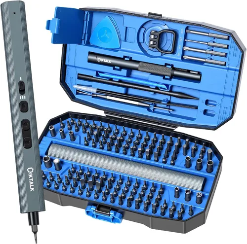 Miniatura 17 de Kit de herramientas de reparación electrónica 49 en 1 con puntas magnéticas S2, destornillador de precisión, puntas extendidas, pinzas, herramienta