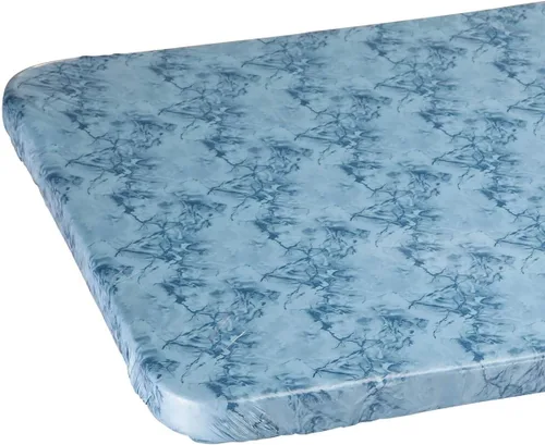 Fox Valley Traders Funda elástica de vinilo de mármol para mesa de banquetes