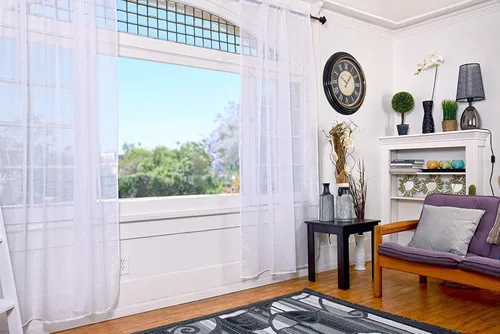 Miniatura 3 de All American Collection - cortinas Doli transparentes, 2 unidades Blanco
