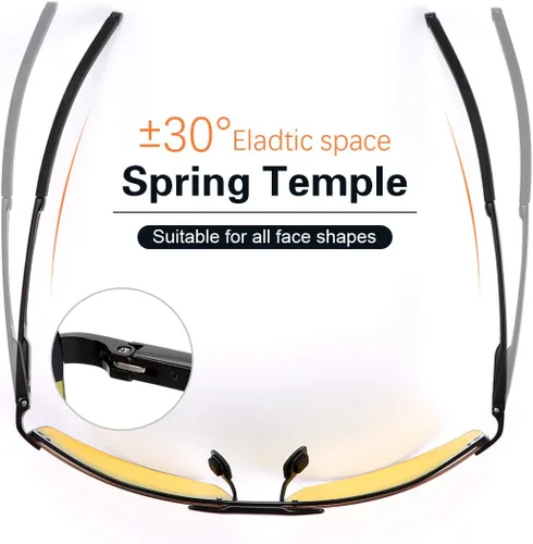 Miniatura 3 de Gafas de sol polarizadas fotocrómicas para hombre Al-Mg marco de metal gafas de conducción deportivas protección UV400 gafas antirreflejos Lente