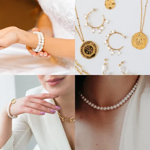 Miniatura 4 de 800 cuentas de perlas blancas para hacer joyas, kit de pulseras de perlas, cuentas espaciadoras sueltas para pulseras, collares, manualidades