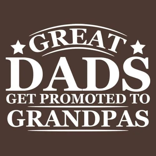 Miniatura 2 de Camiseta divertida con texto en inglés Great Dads Get Promoted to Grandpas Humor Sarcasmo