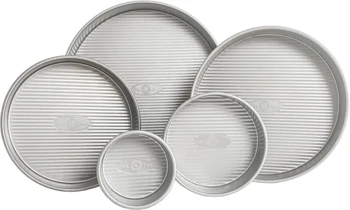 Miniatura 7 de USA Pan - Molde para pastel redondo de acero aluminizado, 9 pulgadas, revestimiento antiadherente y liberación rápida, fabricado en los Estados