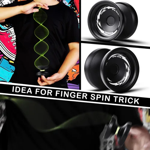 Miniatura 3 de FETESNICE Yoyo FS23 Yoyo profesional sensible para niños de 8 a 12 años, yoyo que no responde para adultos, truco de metal de doble función