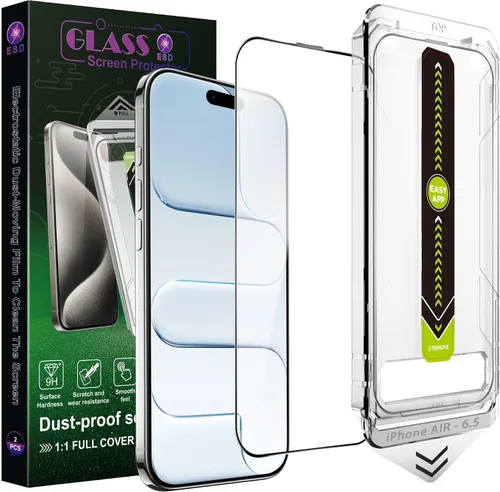 Miniatura 15 de Paquete de 2 protectores de pantalla mate antiluz azul para iPhone 14 Pro Max/15 Plus/16 Plus (6.7 pulgadas), vidrio templado 9H, antirreflejos
