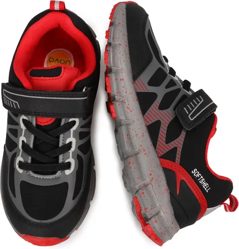 Miniatura 6 de UOVO Botas de senderismo resistentes al agua para niños, zapatos para caminar al aire libre, antideslizantes, al tobillo, zapatos deportivos