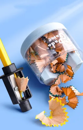 Miniatura 5 de Kawaii - Sacapuntas eléctrico Kawaii Adorable para alumnos, estudiantes, escuela primaria, aula manual (azul)