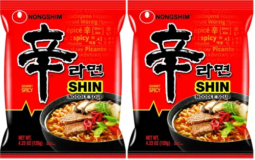 Miniatura 16 de Nongshim Ramen Noodles, Ramen instantáneo gourmet, sopa de fideos microondable premium, Shin picante, paquete familiar, 4.23 onzas (paquete de 16)