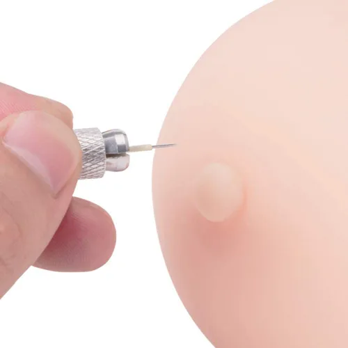 Miniatura 2 de Areola de silicona 3D para el pecho, 2 piezas de Amber Lash Tattoo Practice imitación piel y cuerpo para una experiencia realista de PMU