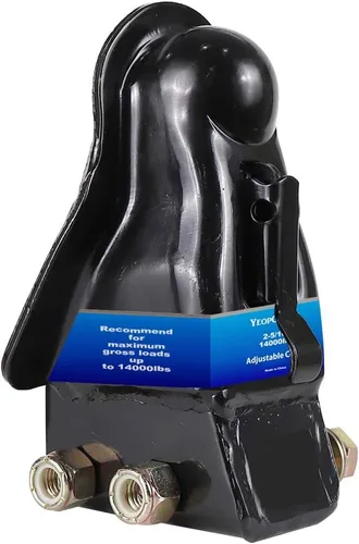 Acoplador de remolque ajustable bola de 2-5/16", capacidad del acoplador de remolque 14000 libras, negro