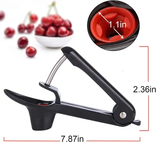Miniatura 5 de Picadora de cerezas, herramienta para deshuesar de oliva, removedor de herramientas para deshuesar cereza, removedor de núcleo de pozo de frutas