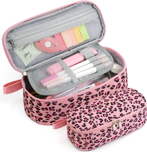 Miniatura 10 de Jcocylse Estuche para Lápices de Gran Capacidad, Estuche Portátil para Lápices, Bolsa para Suministros Escolares para Estudiantes Universitarios