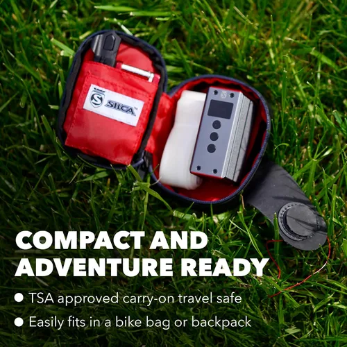 Miniatura 5 de SILCA ELETTRICO - Bomba eléctrica para bicicleta, bomba digital para neumáticos de bicicleta con apagado automático, recargable USB-C, ultraligera
