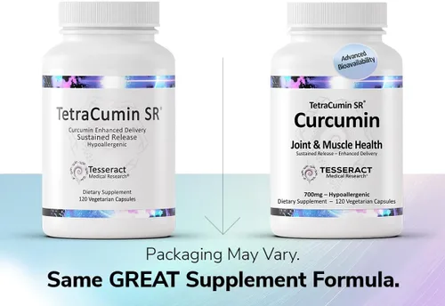 Miniatura 2 de TetraCumin SR Suplemento de apoyo articular, metabolito de curcumina de cúrcuma de liberación sostenida, suplementos articulares patentados