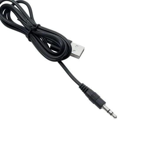 Miniatura 3 de Cable de audio AUX macho de 0.138 in a cable adaptador USB 2.0, auriculares inalámbricos Bluetooth, orejera recargable, cable de carga de repuesto
