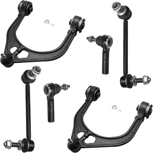 Miniatura 146 de Detroit Axle - Kit de brazos de control de extremo delantero 4WD para Ford 04-08 F-150, 06-08 Lincoln Mark LT, 4 extremos de barra de acoplamiento