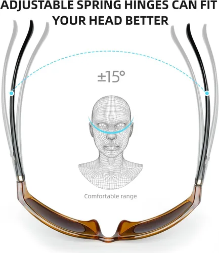 Miniatura 29 de BNUS - Gafas de sol polarizadas con lente de cristal Corning, alta definición, a la moda y resistentes a los arañazos