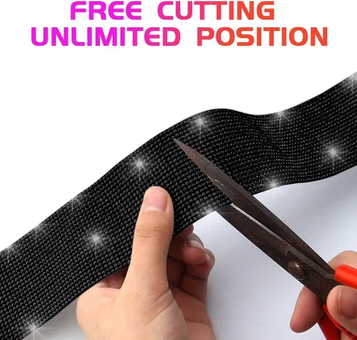 Miniatura 5 de 2 protectores de entrada para el borde de la puerta del automóvil, adhesivo anticolisión brillante, tira protectora para el umbral de la puerta