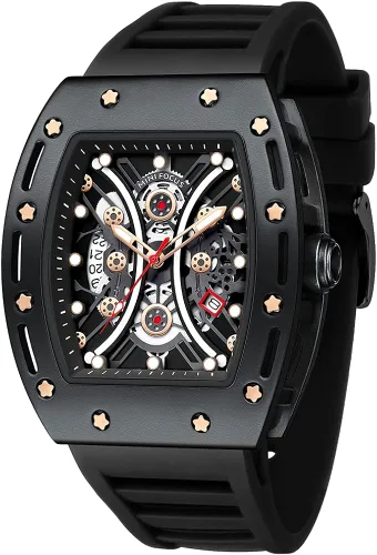 MF MINI FOCUS Watch Wristwatch Fashion Hollow Big Dial Luminous Waterproof Sport Analog Quartz Business Mens Watches Silicon Strap Dress Watch