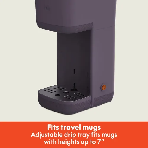 Miniatura 5 de BELLA Cafetera de una sola porción, cápsulas K y café molido compatible con bandeja de goteo extraíble y ajustable, apagado automático y accesorios