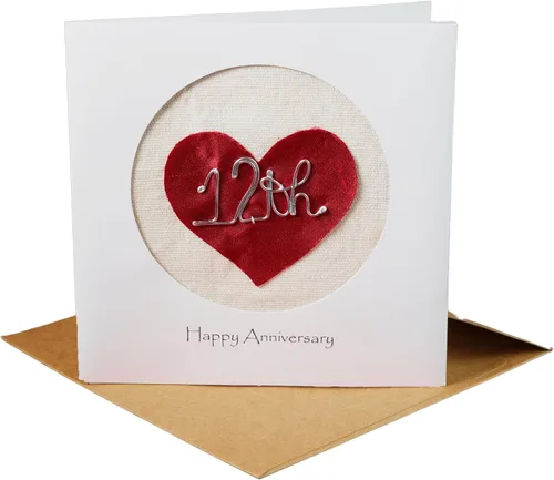 Miniatura 7 de Camellia Bees Tarjeta de 10º Aniversario, Tarjeta Temática de Boda en Lata de Aluminio para Esposo, Esposa, Pareja (10º)