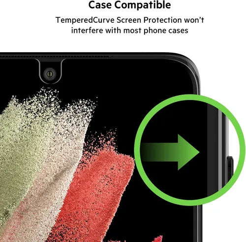 Miniatura 5 de Belkin ScreenForce - Protector de pantalla templado para Galaxy S21 Ultra, compatible con funda y fácil aplicación