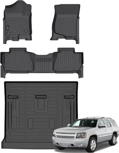 Miniatura 54 de Juego completo de tapetes de auto para todo tipo de clima, revestimiento automotriz para piso y maletero