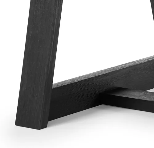 Miniatura 4 de Plank+Beam - Mesa de comedor de 48 pulgadas estilo granja, mesa de cocina rústica de madera maciza, mesa de comedor para el comedor, mobiliario