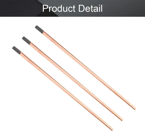 Miniatura 4 de Utoolmart 3 piezas de cobre recubierto de carbono gouging carbono 0.315x13.976 in carbono gouging varas electrodos de cobre 3 PZAS