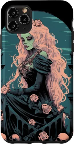 Miniatura 12 de Funda para iPhone 13 Pro Gothic Girl Pastel Goth Wiccan Pagan Anime Nu Goth Grunge
