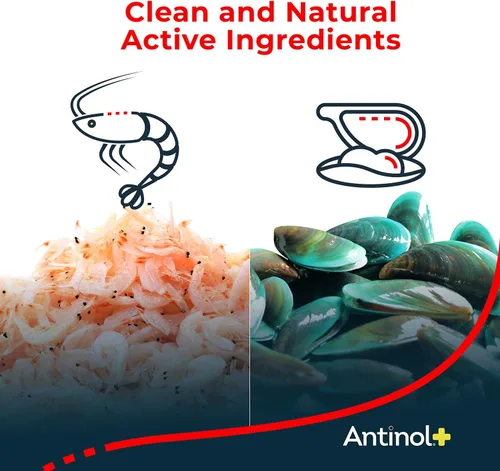 Miniatura 5 de Antinol Plus, suplemento para movilidad, cadera y articulaciones para perros, con almejas de lapa verde y aceite de krill - suplemento