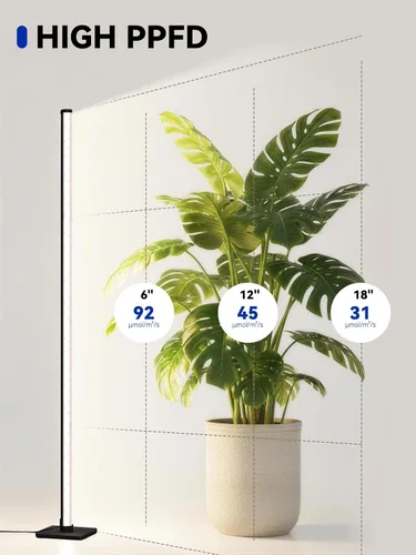 Miniatura 3 de GLOWRIUM Luces de cultivo para plantas de interior, luces de cultivo de plantas verticales de 36W con temporizador automático, luz de cultivo LED