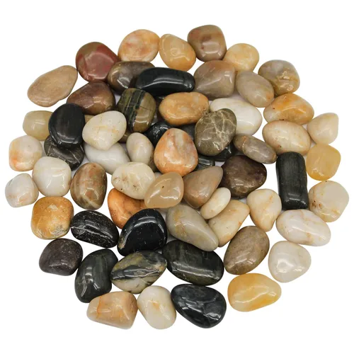 Miniatura 9 de Rocas para pecera, Rocas de río Virekm, piedras decorativas ornamentales para paisajismo de jardín, grava de relleno para decoración del hogar