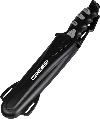 Miniatura 3 de Cressi Cuchillo grande grande con funda – Revestimiento negro templado AISI 420 Hoja de acero inoxidable japonés – Gigante: Diseñado en Italia