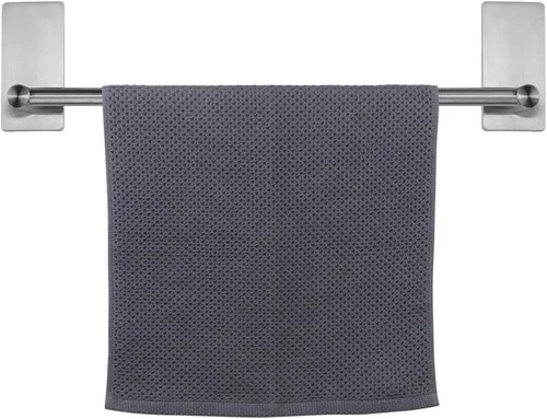 Miniatura 22 de NearMoon toallero de barra autoadhesivo de acero inoxidable para baño, soporte para colgar toallas en la pared, estilo contemporáneo, sin Níquel