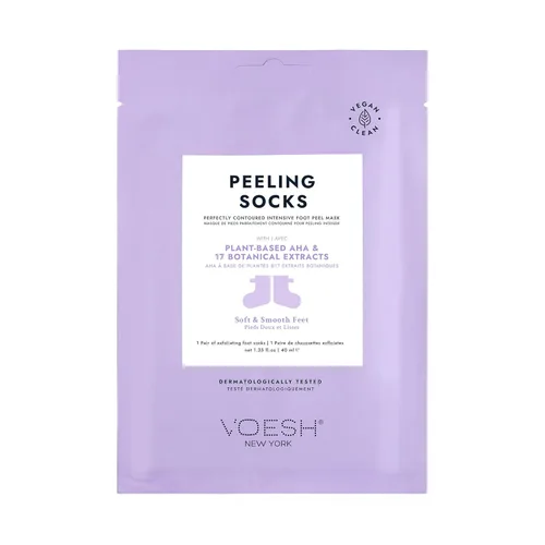 VOESH - Calcetines exfoliantes para peeling, un par de máscaras de pies, peeling de pies, calcetines de máscaras de pies, removedor de callos de