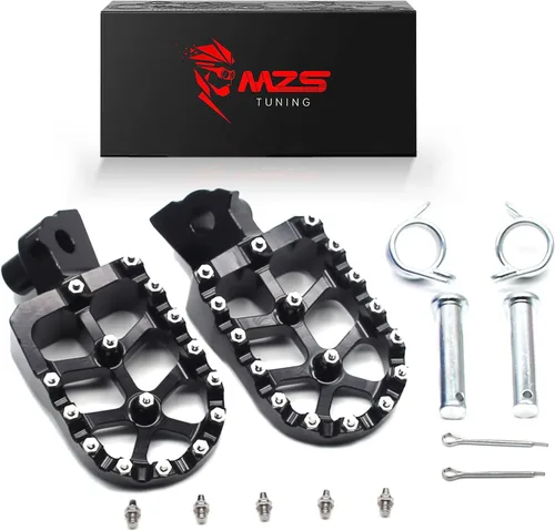 Miniatura 9 de MZS Estriberas eléctricas para motocross compatibles con X3 XXX MX3 MX4 MX5, estriberas Ebike MX más anchas reposapiés resto pedal CNC aluminio negro