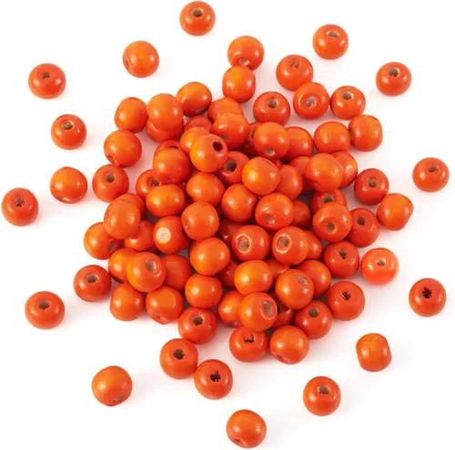 Miniatura 29 de Craftdady 200 cuentas espaciadoras redondas de madera natural negra de 0.394 pulgadas (0.394 in), cuentas sueltas para manualidades, joyería