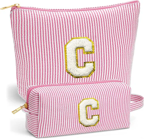 Miniatura 21 de Set de Bolsos de Maquillaje de Viaje - Bolso Inicial de Aseo de Viaje, Bolso de Cosméticos Portátil Bolso de Maquillaje de Viaje con Artículos Azul