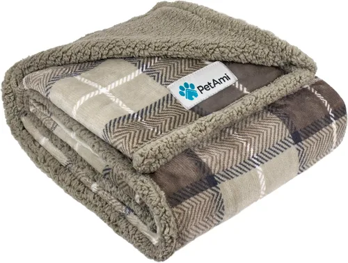 Miniatura 15 de PetAmi Manta para perros pequeños y medianos, manta de cama para mascotas, gatos, cachorros, gatitos, funda de vellón para muebles, protector