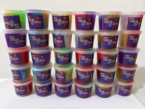 Miniatura 4 de Favores de Fiesta para Niños Kit de Slime Galaxia, Paquete de 30 Masilla Rica y Colorida a Granel, Lodo para Alivio del Estrés y la Ansiedad