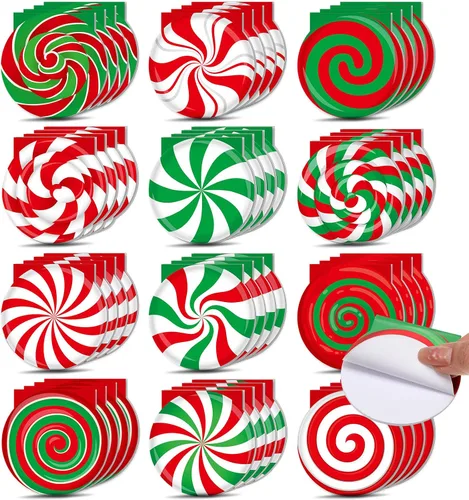 Miniatura 8 de Zhanmai 48 piezas de mini cuadernos navideños pequeños, libretas de caramelo diminutas, pequeños cuadernos navideños, cuadernos de bolsillo