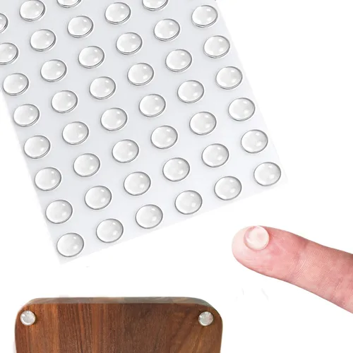 Miniatura 10 de BEADNOVA Patas de goma, 100 almohadillas de silocono, espaciadores de marco transparente, protectores de puerta de gabinete, pies de goma