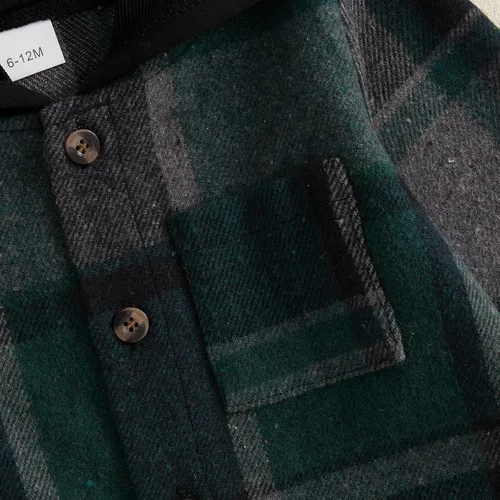 Miniatura 105 de Conjunto de ropa de otoño e invierno para bebé y niño, sudadera larga con capucha y pantalones para niños pequeños, 6, 12, 18, 24 meses, 2T