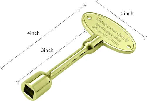 Miniatura 4 de Paquete de 2 llaves universales de válvula de gas para vástagos de válvula de gas de 1/4 y 5/16 pulgadas, llave de gas de repuesto para fogatas