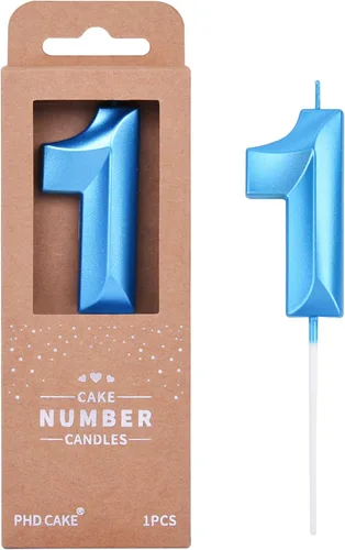 Miniatura 34 de PHD CAKE Velas de cumpleaños de 2 números de 7 cm de oro con diamantes, velas de número dorado, velas de número para pastel, celebración de fiesta