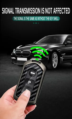 Miniatura 9 de ontto Soporte para llave de automóvil compatible con Toyota Camry Corolla Vios Reiz Highlander Crown Prado Yaris Key Fob Smart Remote Car Key Cover