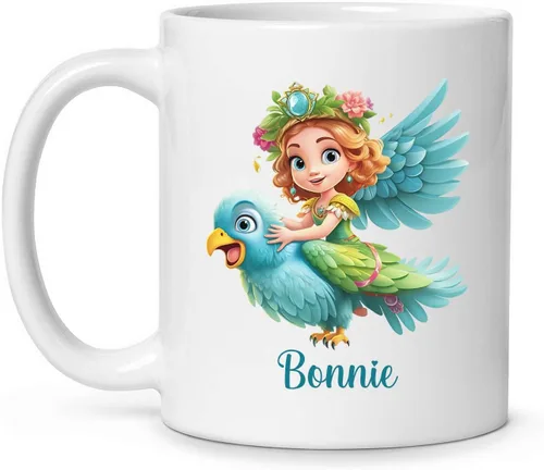 Miniatura 17 de Tazas de café blancas coloridas personalizadas de loro de 11 oz 15 onzas regalo para los amantes de los loros, regalos de taza de viaje de loro